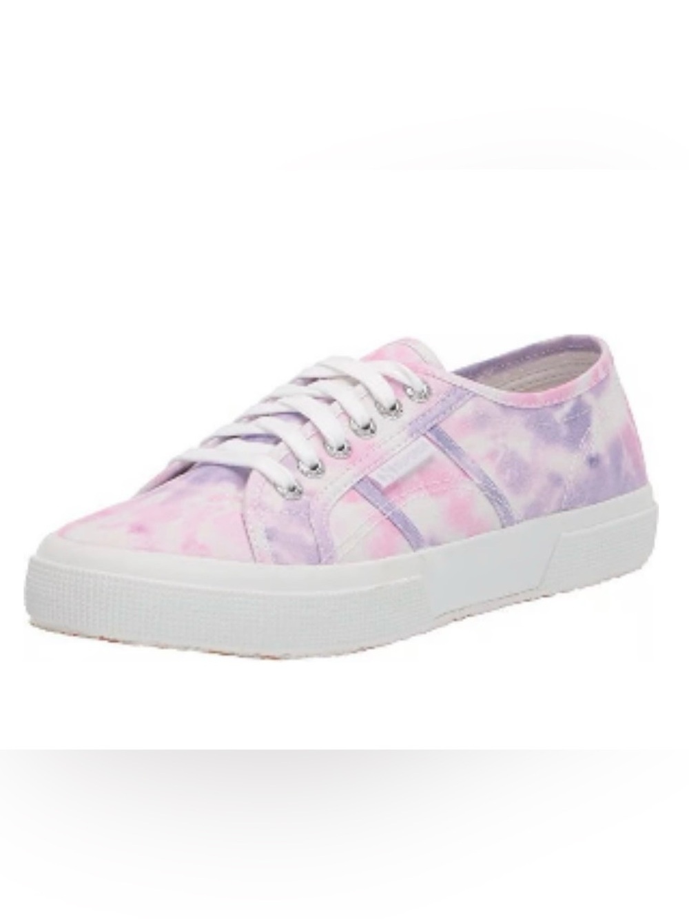 Superga 2750 Women’s Pink Purple WhiteTie-Dye Canvas Sneakers 38